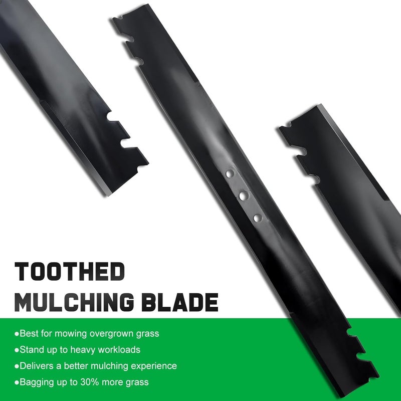 Grasscool Recycler 22 Blades Parts for Toro 131-4547-03 59534p 20333 20016 20331 20332 21445 21465 22'' Deck Recycler Lawn Mower Replace 108-9764-03(Commercial Mulching) - Image 3